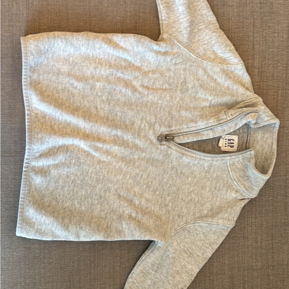 H&M Light Gray Quarter-Zip Sweater